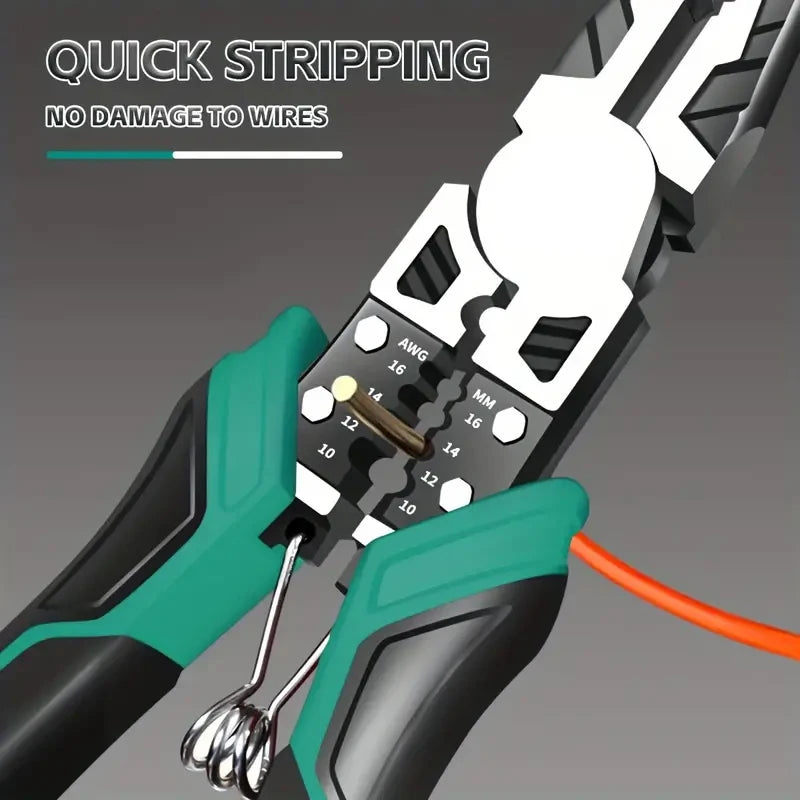 9-Inch Heavy Duty Wire Cutter | Precision Needle Nose Pliers