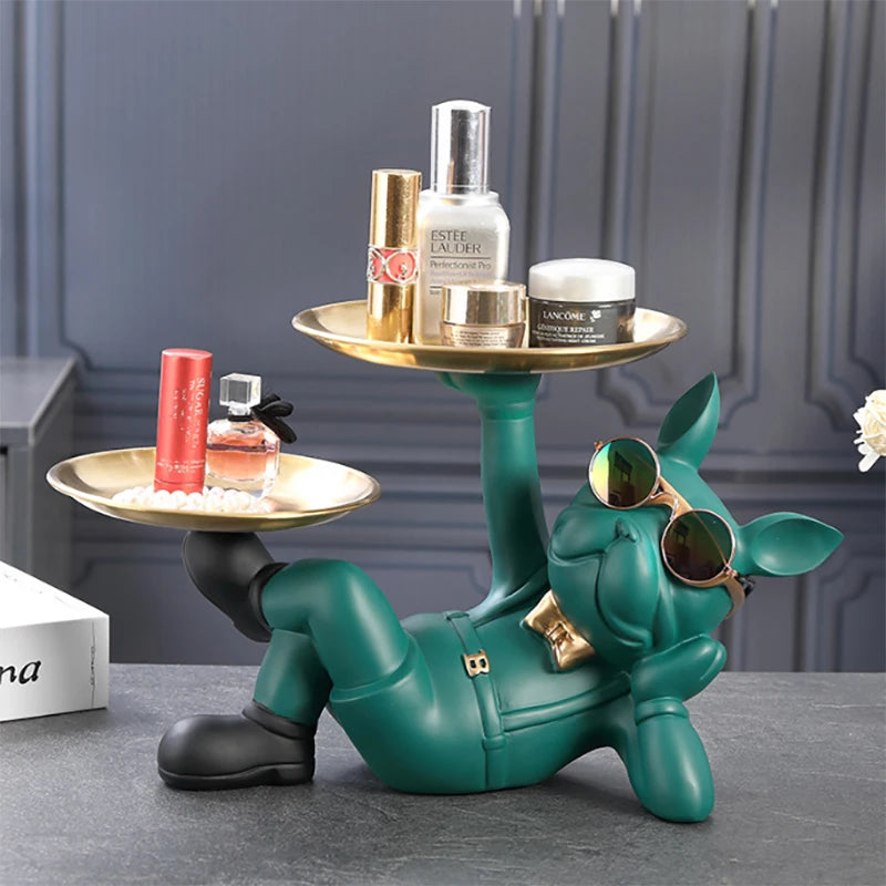 Bulldog Dog Statue - Cool Animal Figurine for Home Decor