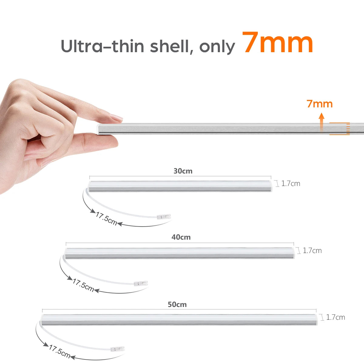 Smart LED Under Cabinet Lighting | Hand Scan Motion Sensor & Dimmer