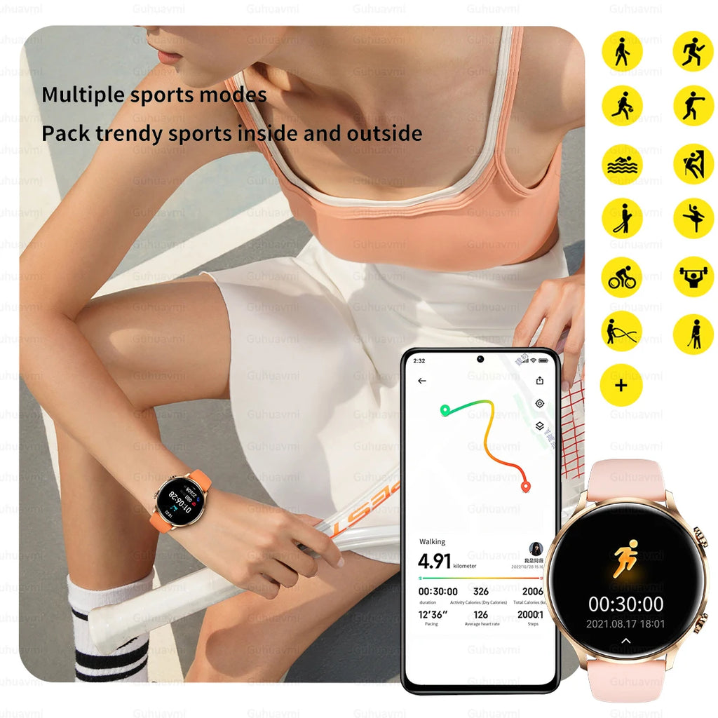 Vabena 2026 smartwatch dla kobiet i mężczyzn | amoled, gps, ip68