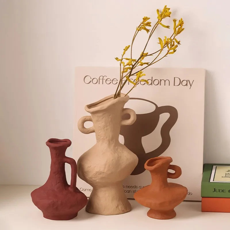 Vabena Nordic Ceramic Hydroponic Vase | Table & Bathroom Decor