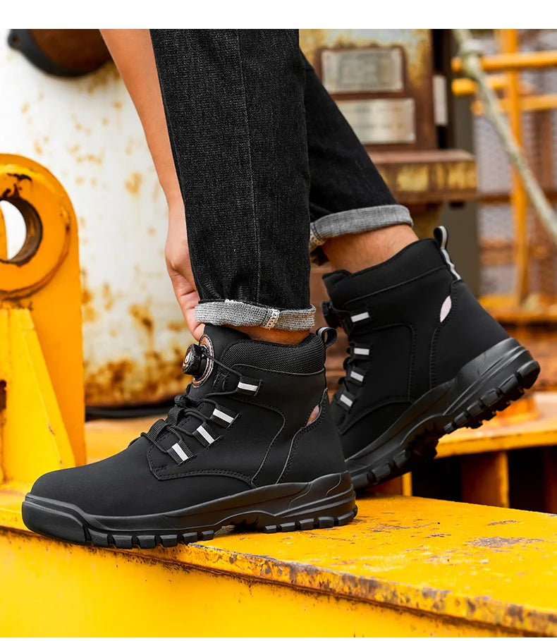 Waterproof Steel Toe Industrial Work Boots - Ultimate Protection
