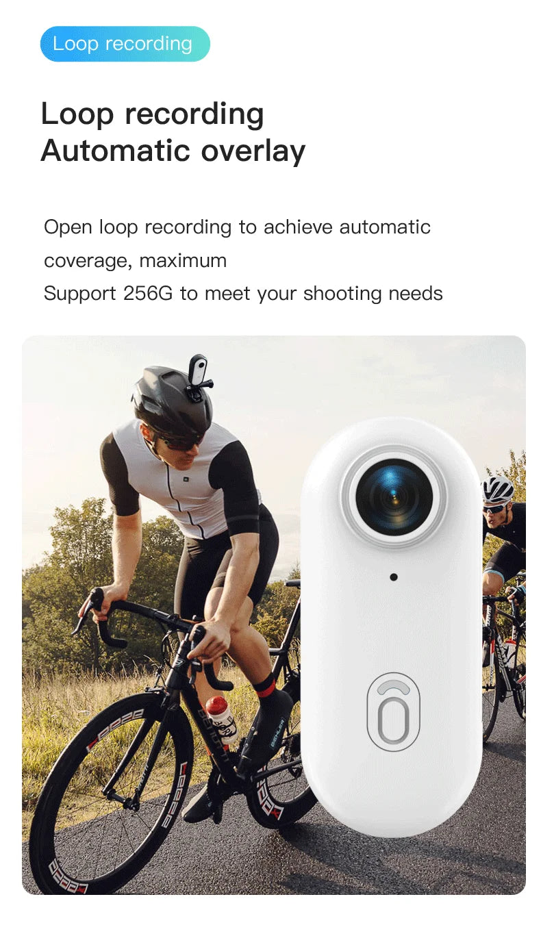 Kamera sportowa 4k mini wifi magnetyczna pov wodoodporna do vlogowania