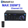 Wzmacniacz audio vabena ak45 hifi digital bluetooth 350w*2 | stereo do domu i samochodu
