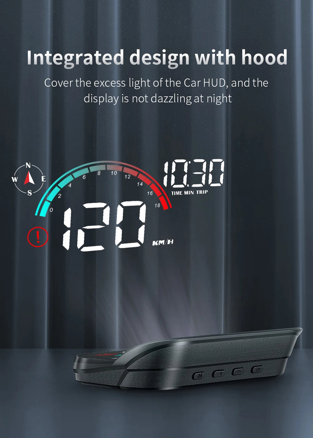 M22 Car HUD Head Up Display | Universal GPS Speedometer Projector