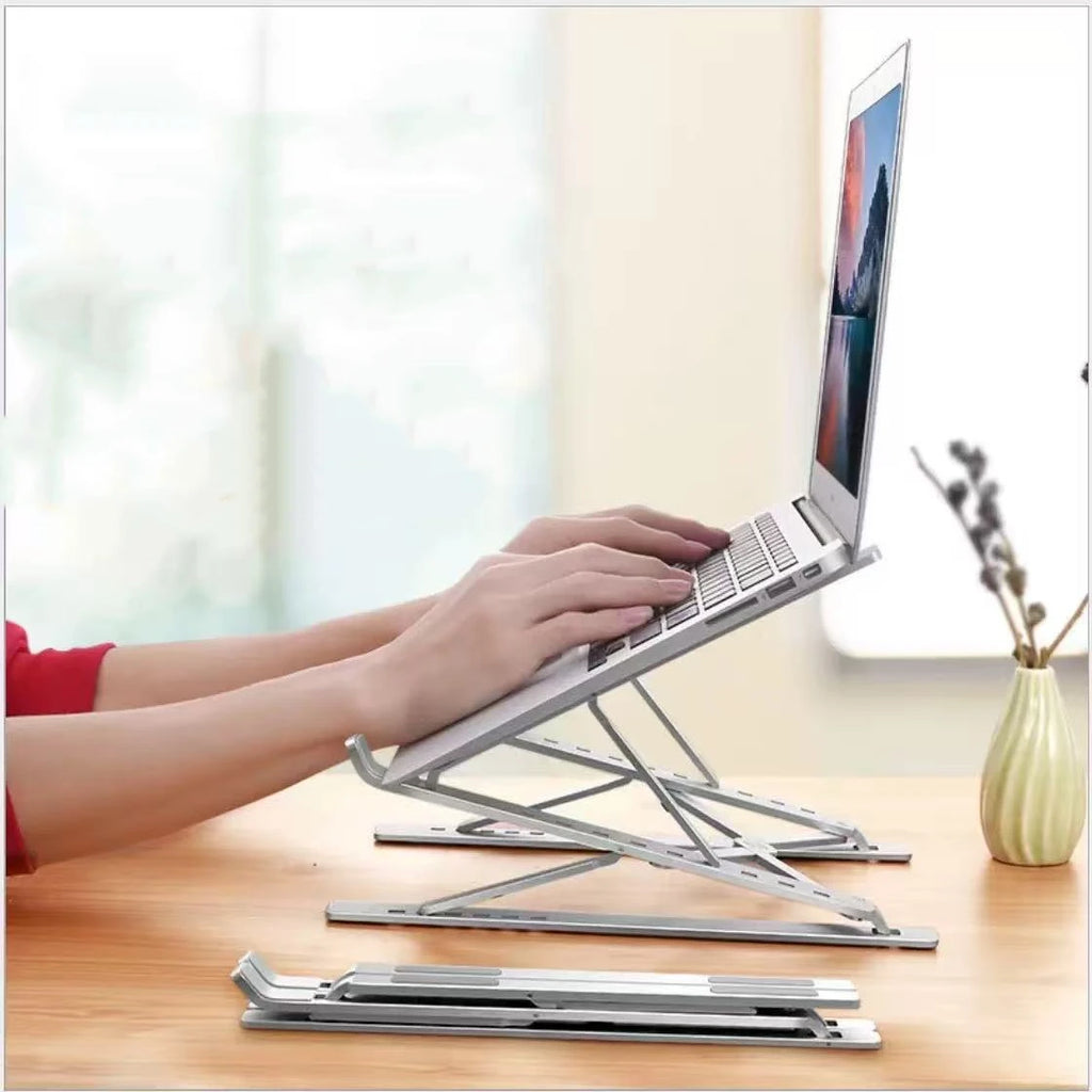 Ergonomiczny stojak na laptopa – regulowany i przenośny podwyższacz biurkowy do biura
