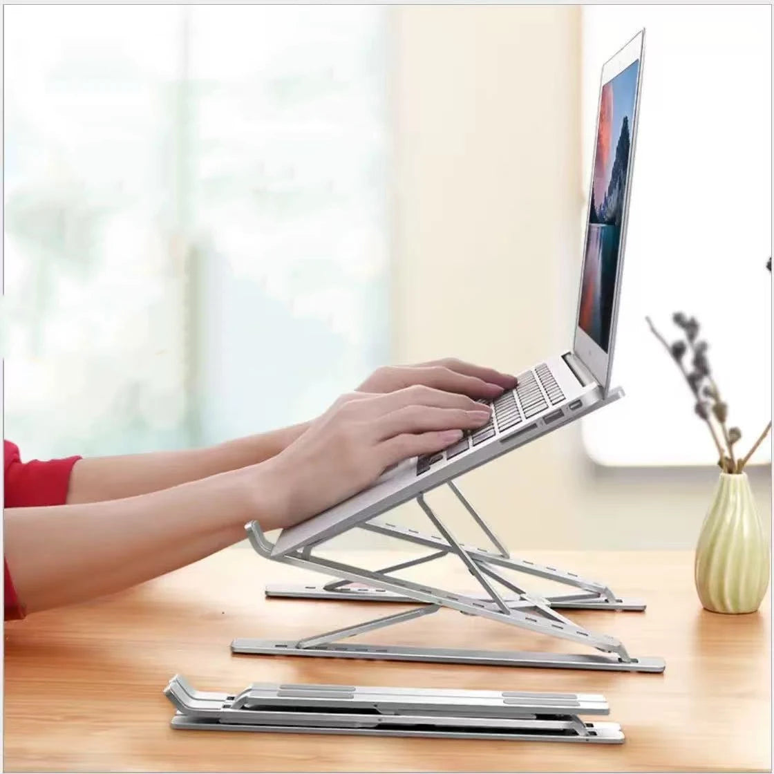 Ergonomiczny stojak na laptopa – regulowany i przenośny podwyższacz biurkowy do biura