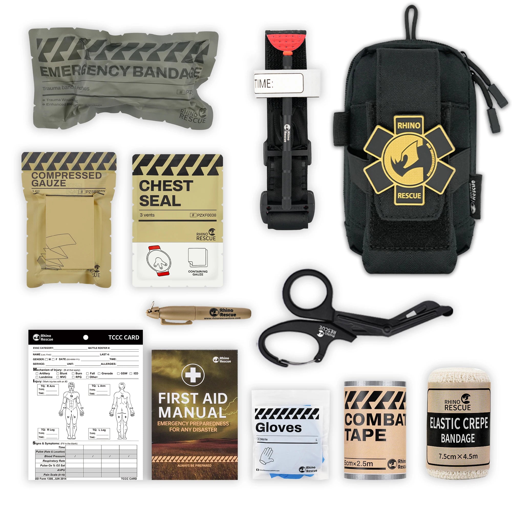 Apteczka rhino rescue edc – taktyczny zestaw przetrwania i pomocy pourazowej