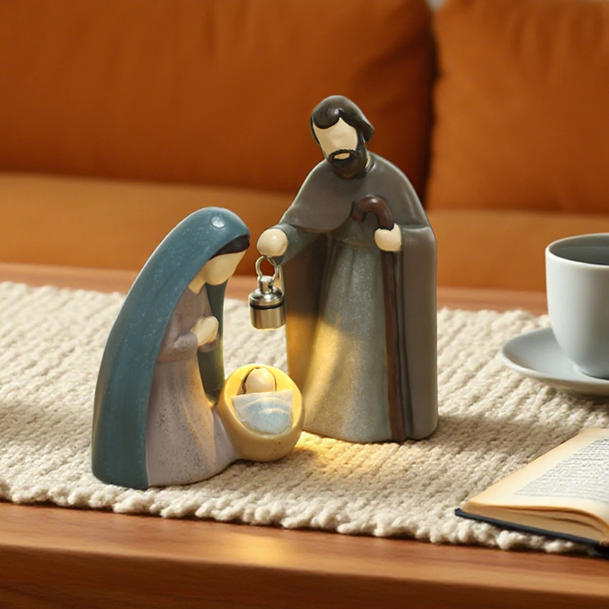 Luminous Nativity Scene Ornament Set - Holiday Decor