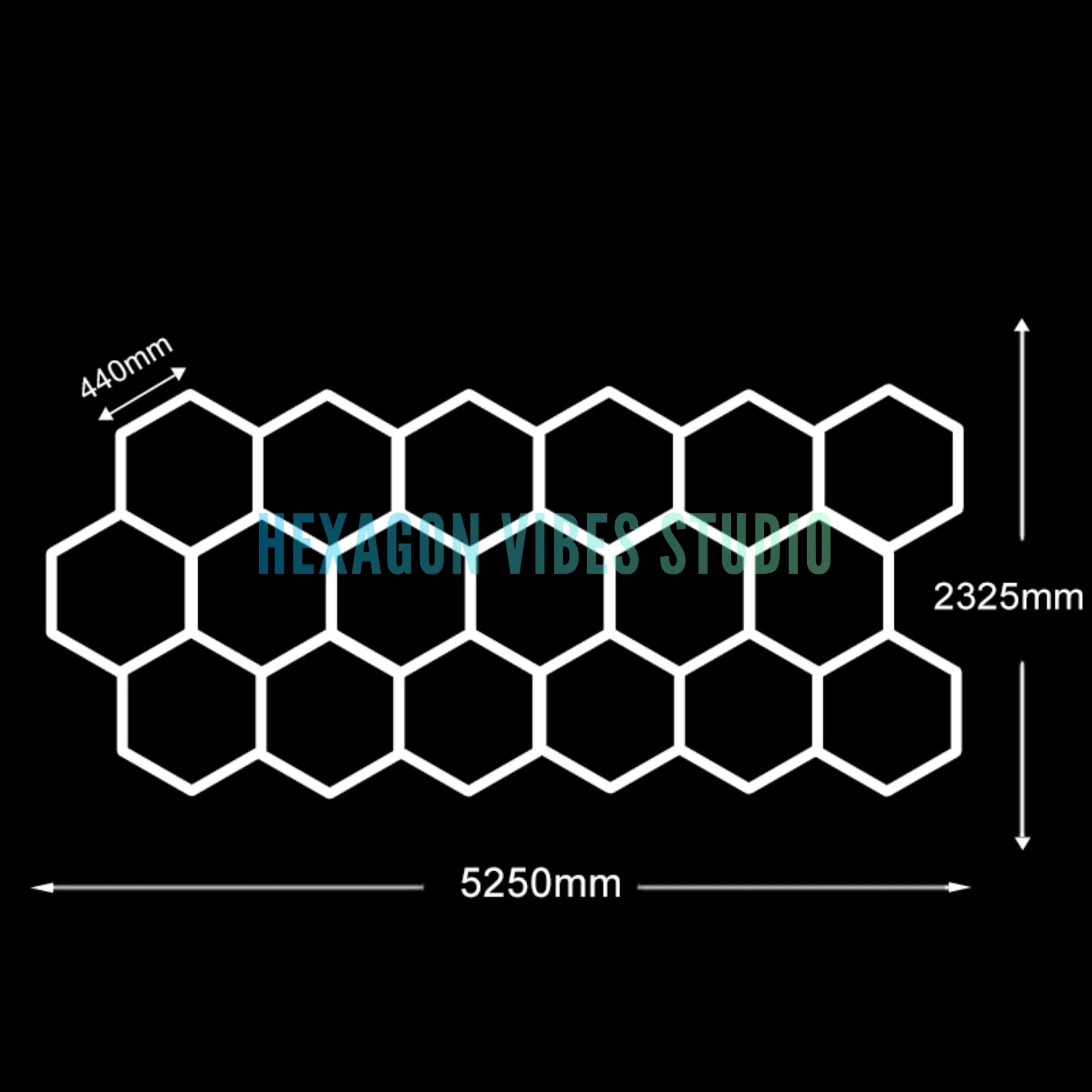 Sześciokątne lampy led do garażu 50000h 6500k ultra jasne