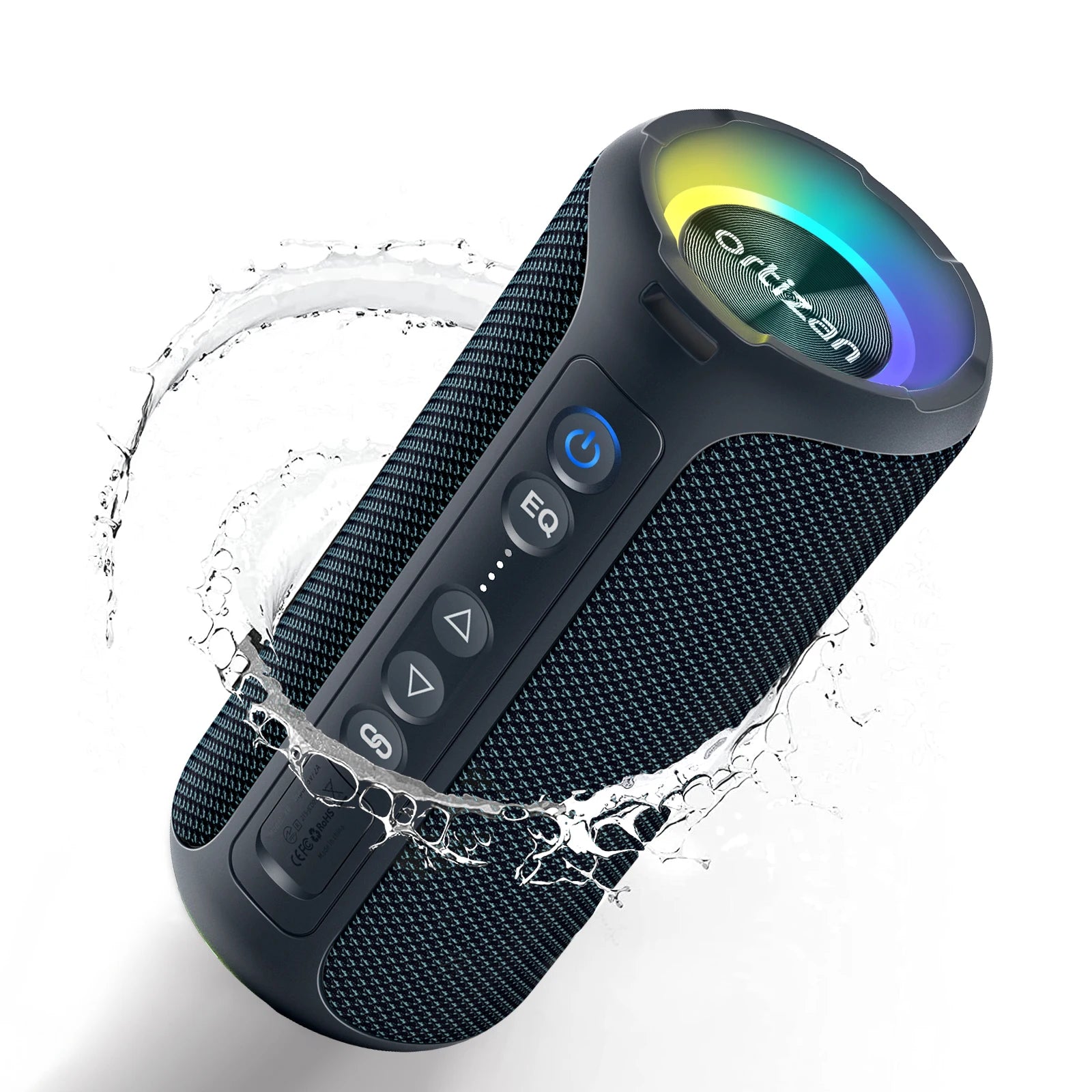 Ortizan głośnik bluetooth 40w wzmocniony bas ip7 wodoodporny zewnętrzny