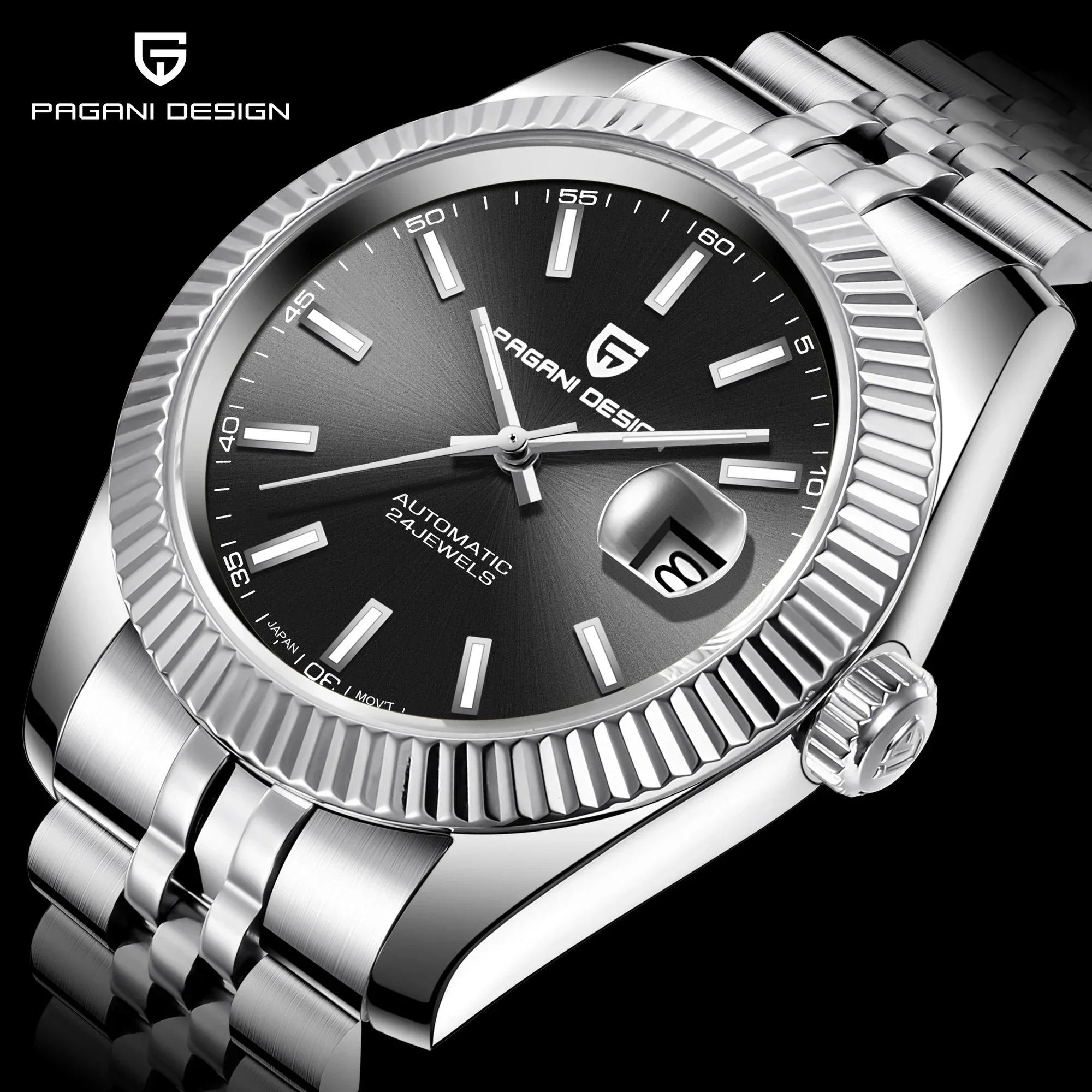 Pagani design 2026 datejust luksusowy męski zegarek mechaniczny pd-1645