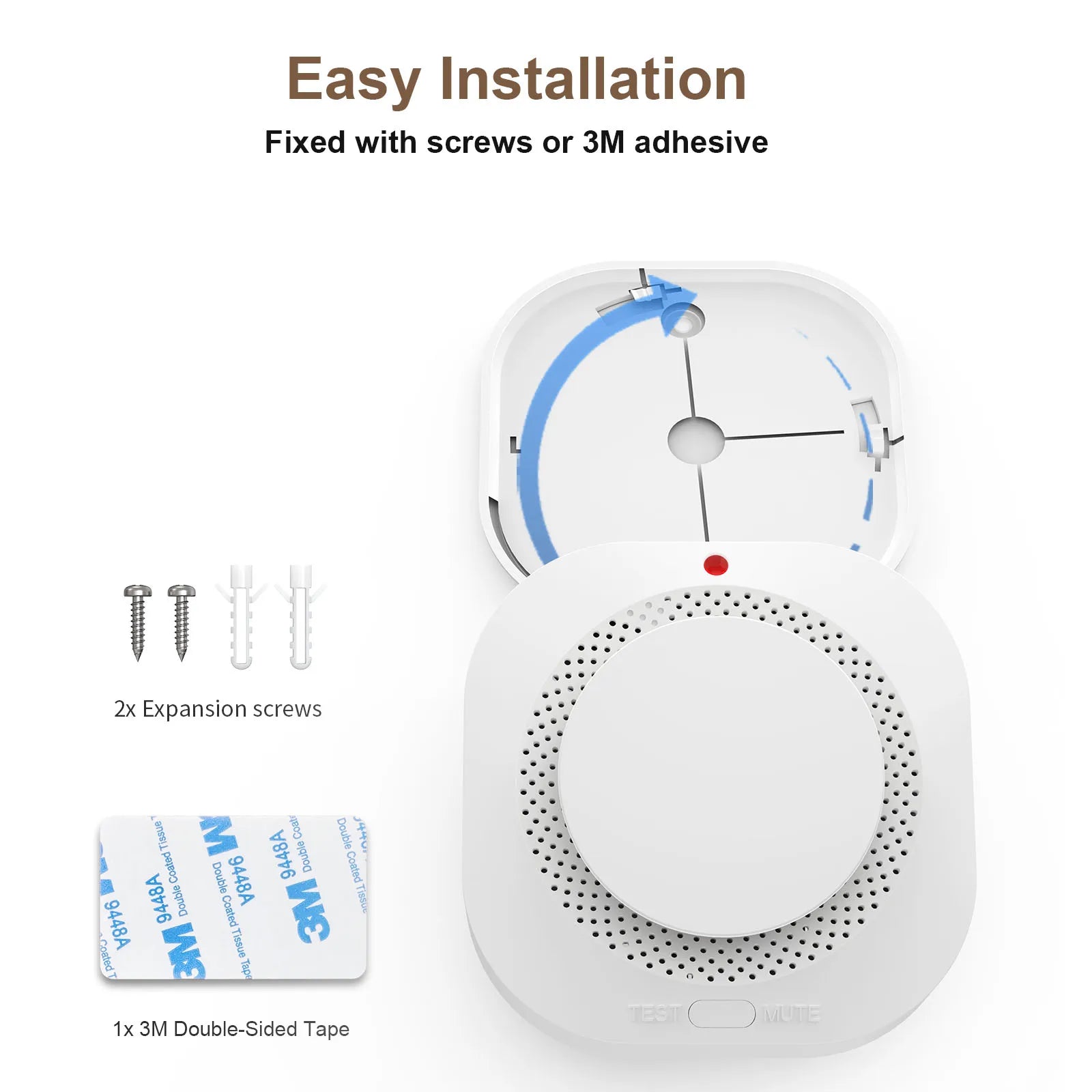 Inteligentny czujnik dymu zigbee wifi do bezpieczeństwa domu tuya smart life