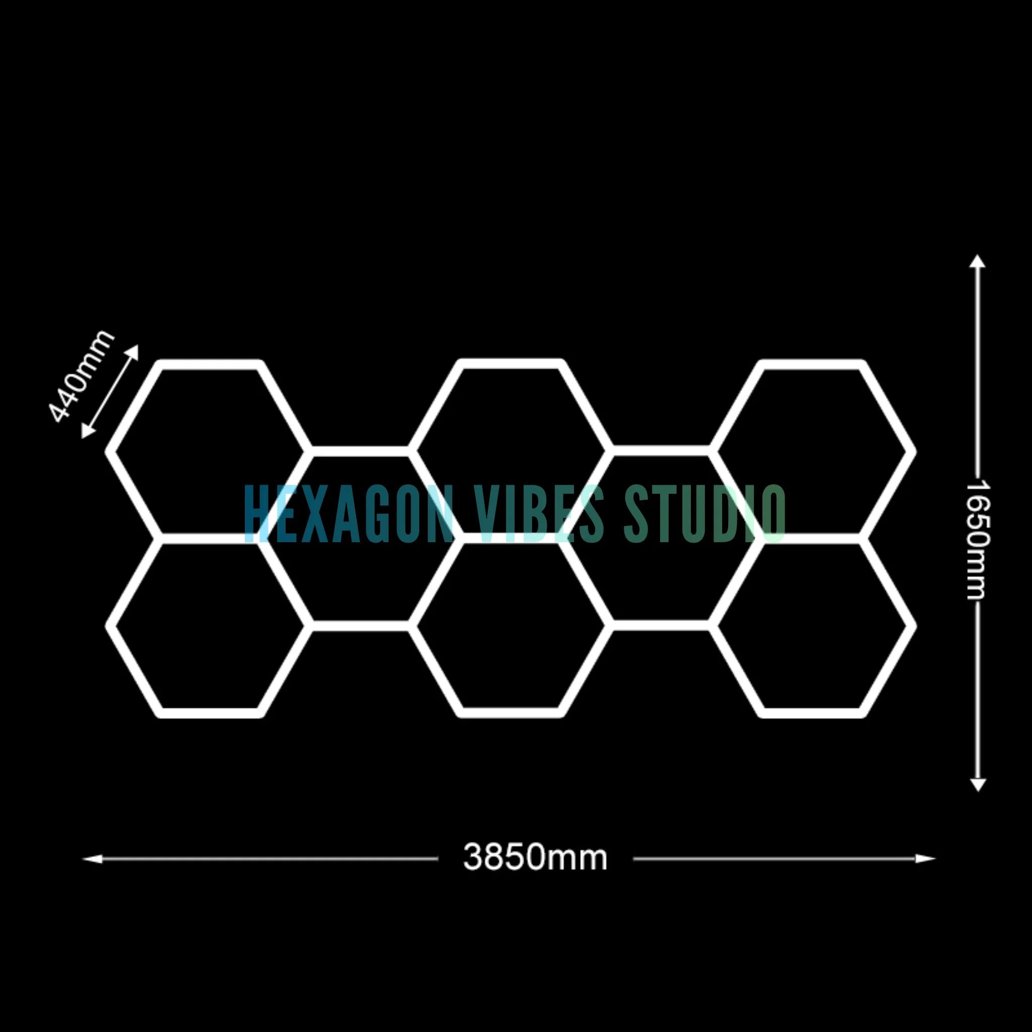 Sześciokątne lampy led do garażu 50000h 6500k ultra jasne