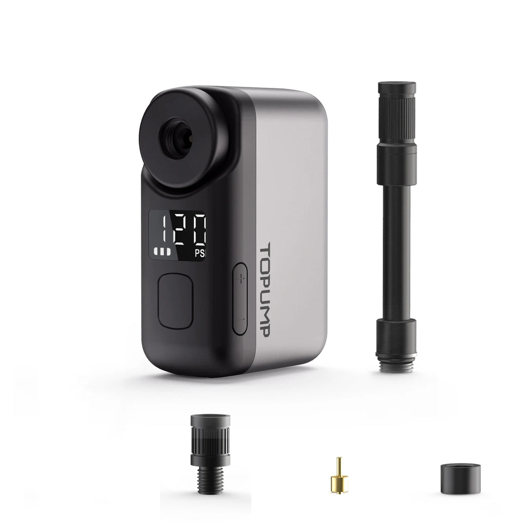 Topump tb2 pro mini elektryczna pompka rowerowa - przenośny kompresor