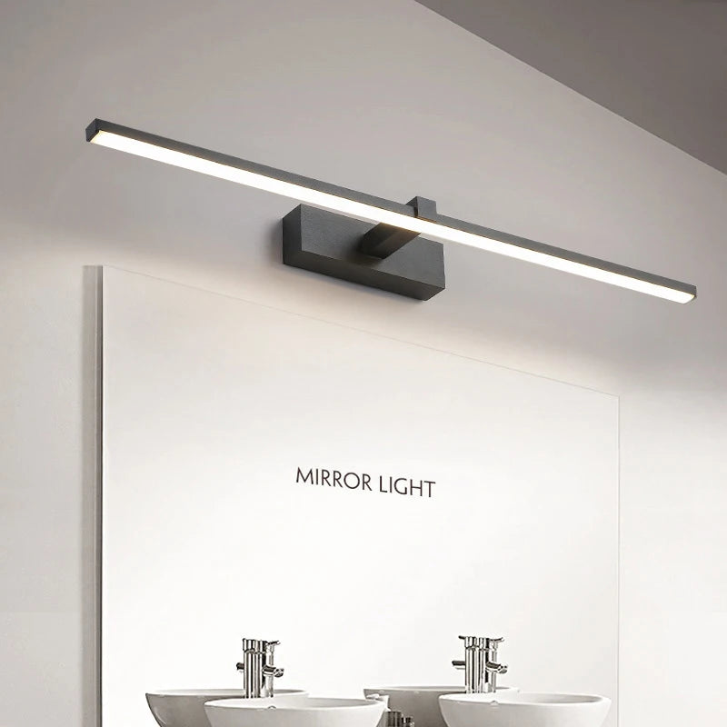 Vabena nowoczesna lampa ścienna led do łazienki, trzy kolory, aluminiowa