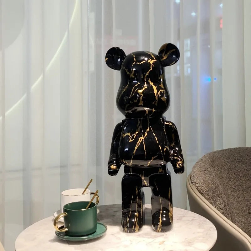Nordic Bear Statue - Luxury Resin Figurine for Home Decor