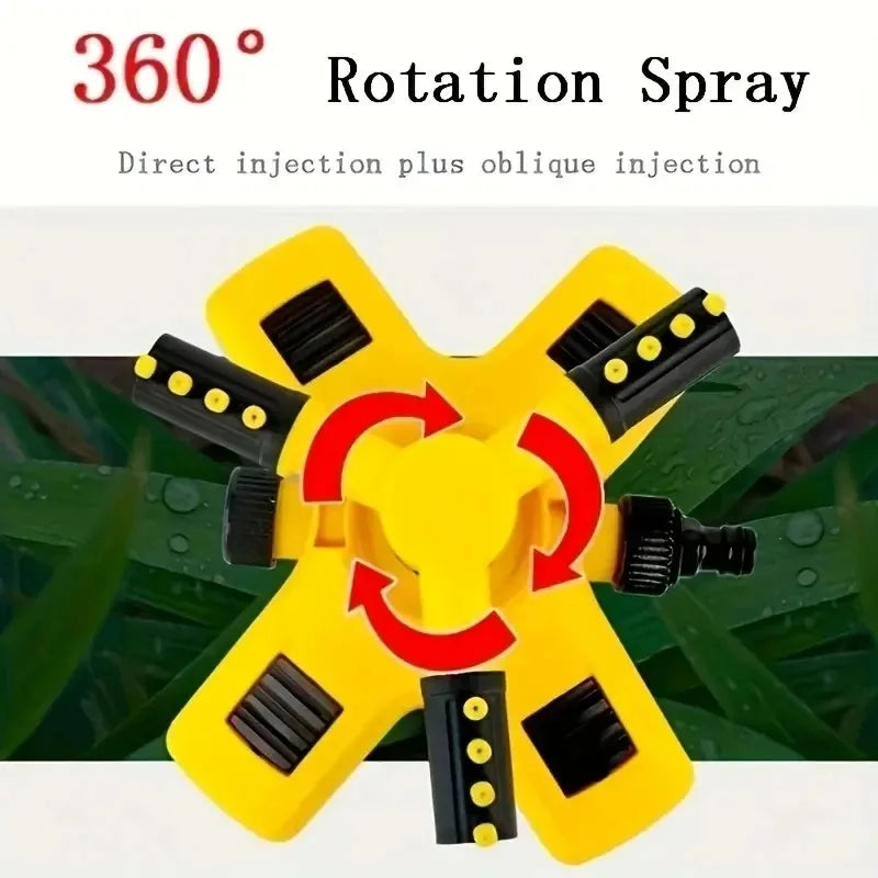 Automatyczny zraszacz obrotowy 360 stopni do ogrodu i trawnika z dużym zasięgiem