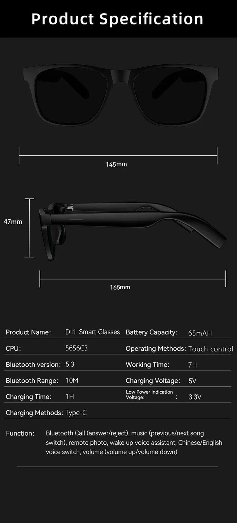 Okulary z kamerą lenovo – nagrywanie zdjęć bluetooth 5.4