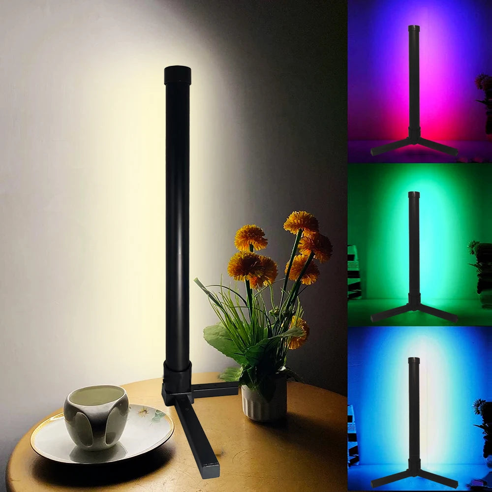 Vabena RGB LED Smart Corner Floor Lamp - Music Sync & 16M Colors