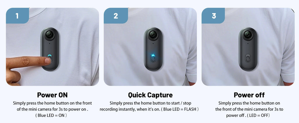 Pocket 4K Mini Action Camera | Vlog & Sports Ready