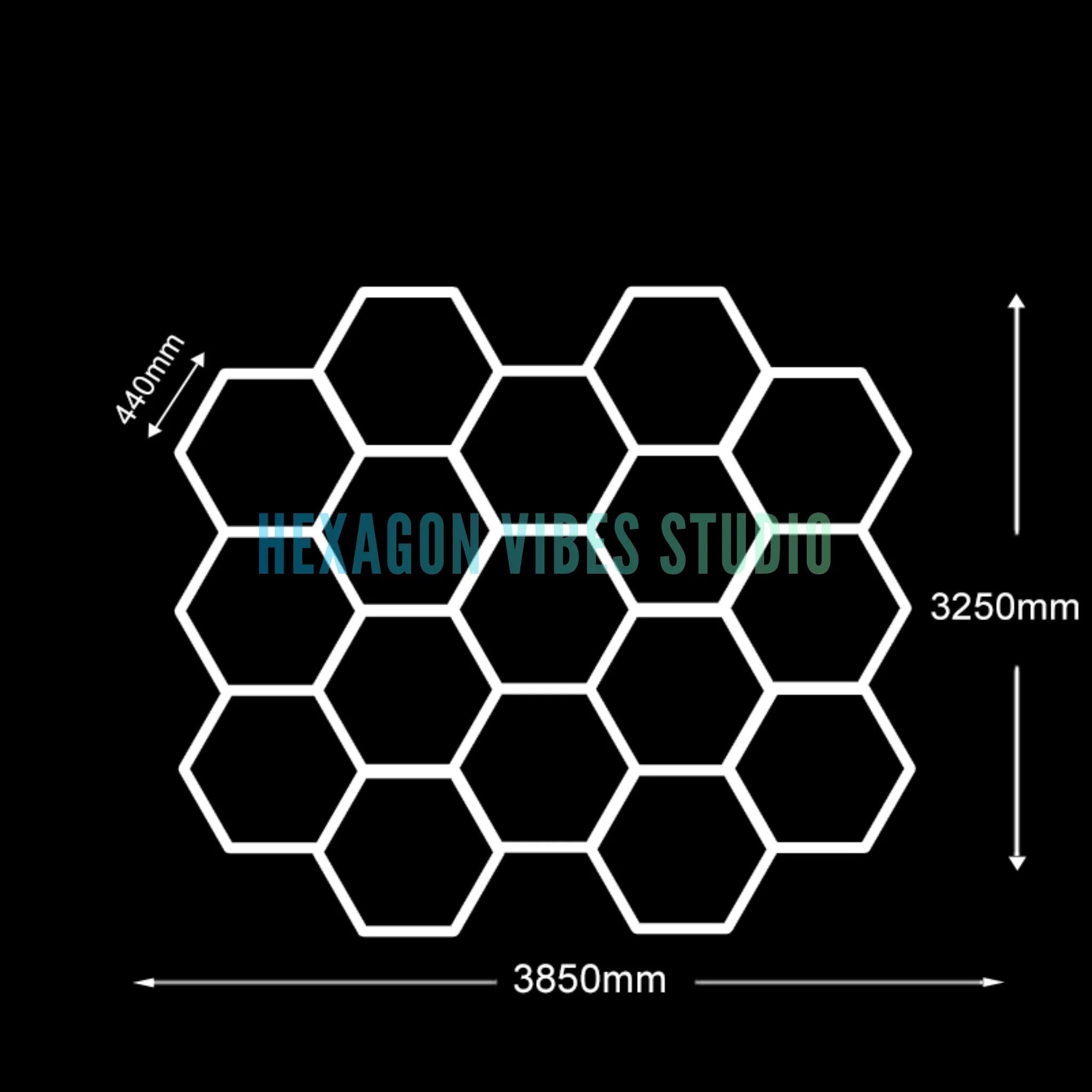 Sześciokątne lampy led do garażu 50000h 6500k ultra jasne