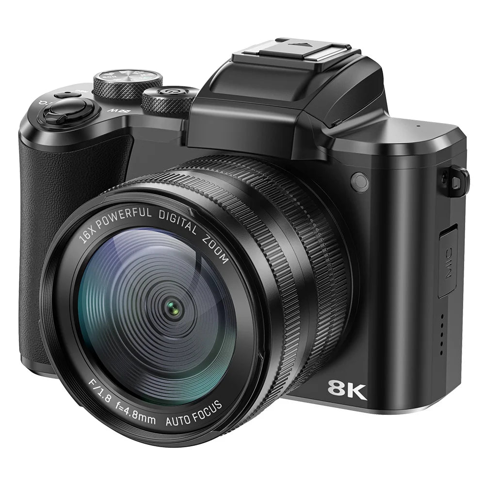 Vabena 8k 88mp aparat vlogowy z podwójnym obiektywem i wi-fi