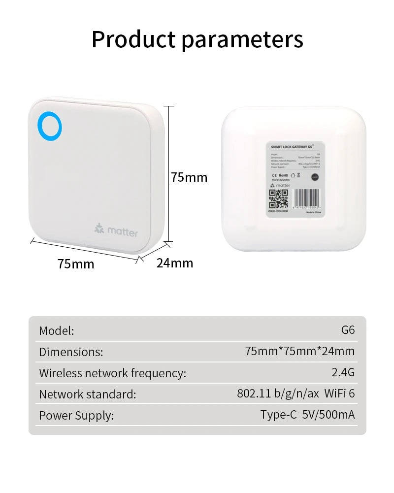 Brama matter ttlock g6: mostek wifi i homekit do sterowania inteligentnym domem