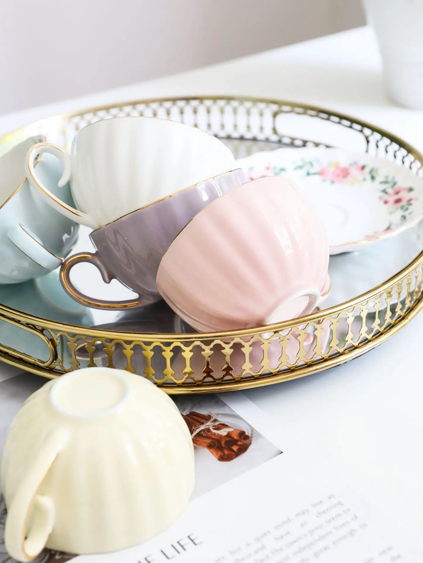 Vabena Luxury Bone China Coffee & Tea Set - Elegant Serveware
