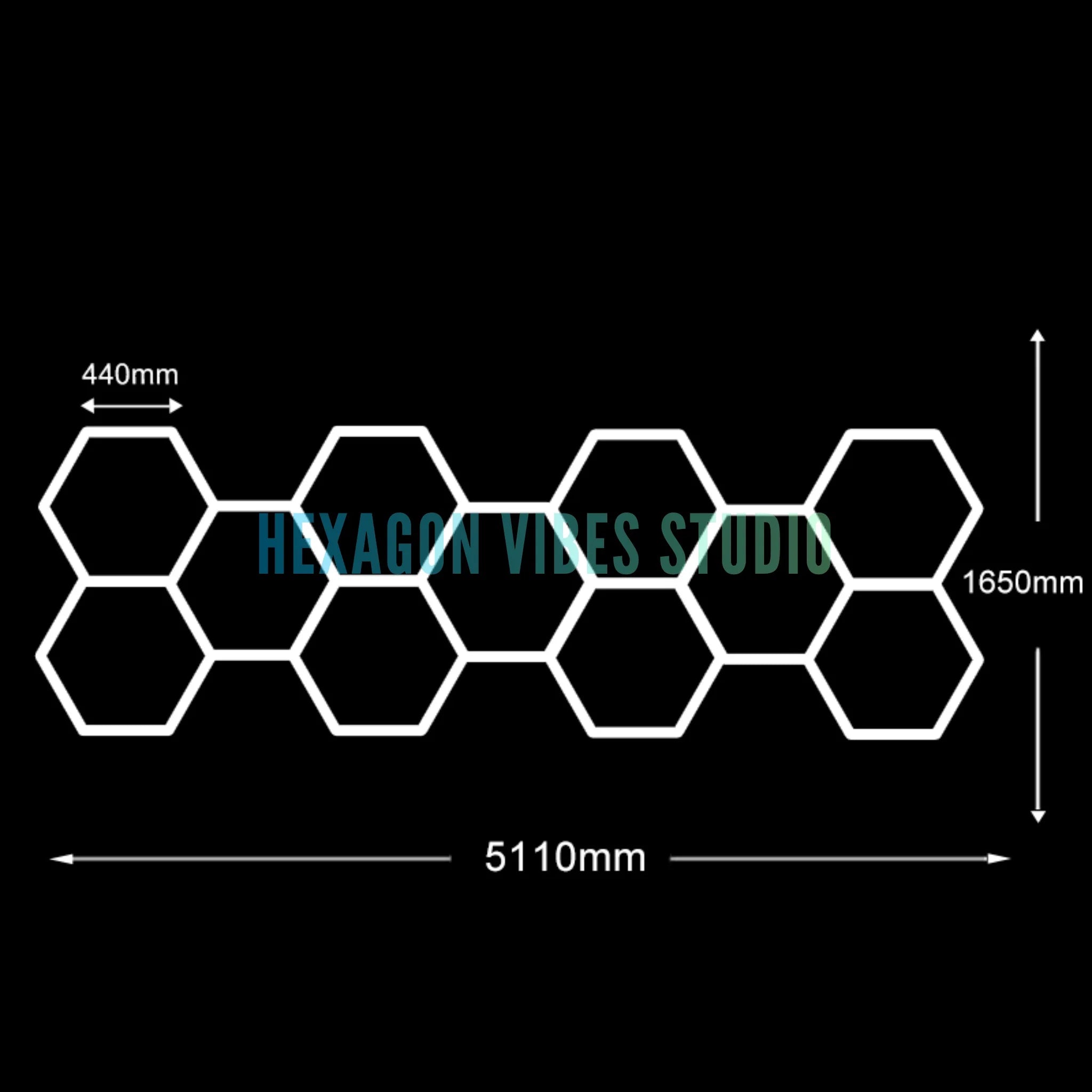 Sześciokątne lampy led do garażu 50000h 6500k ultra jasne