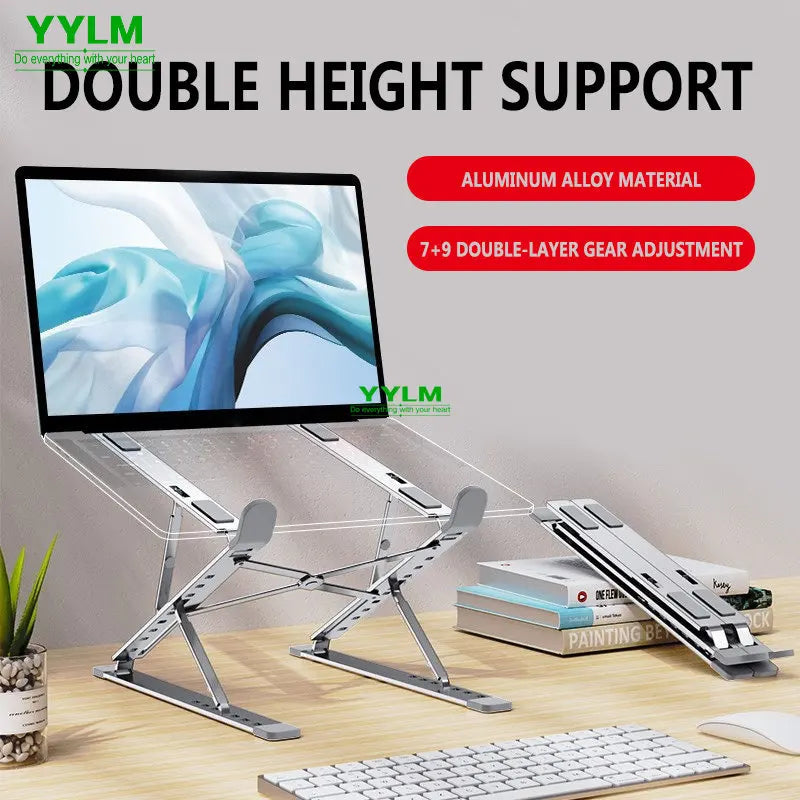 Yylmone yylm n8 aluminiowy stojak na laptopa – ergonomiczny, przenośny, regulowany