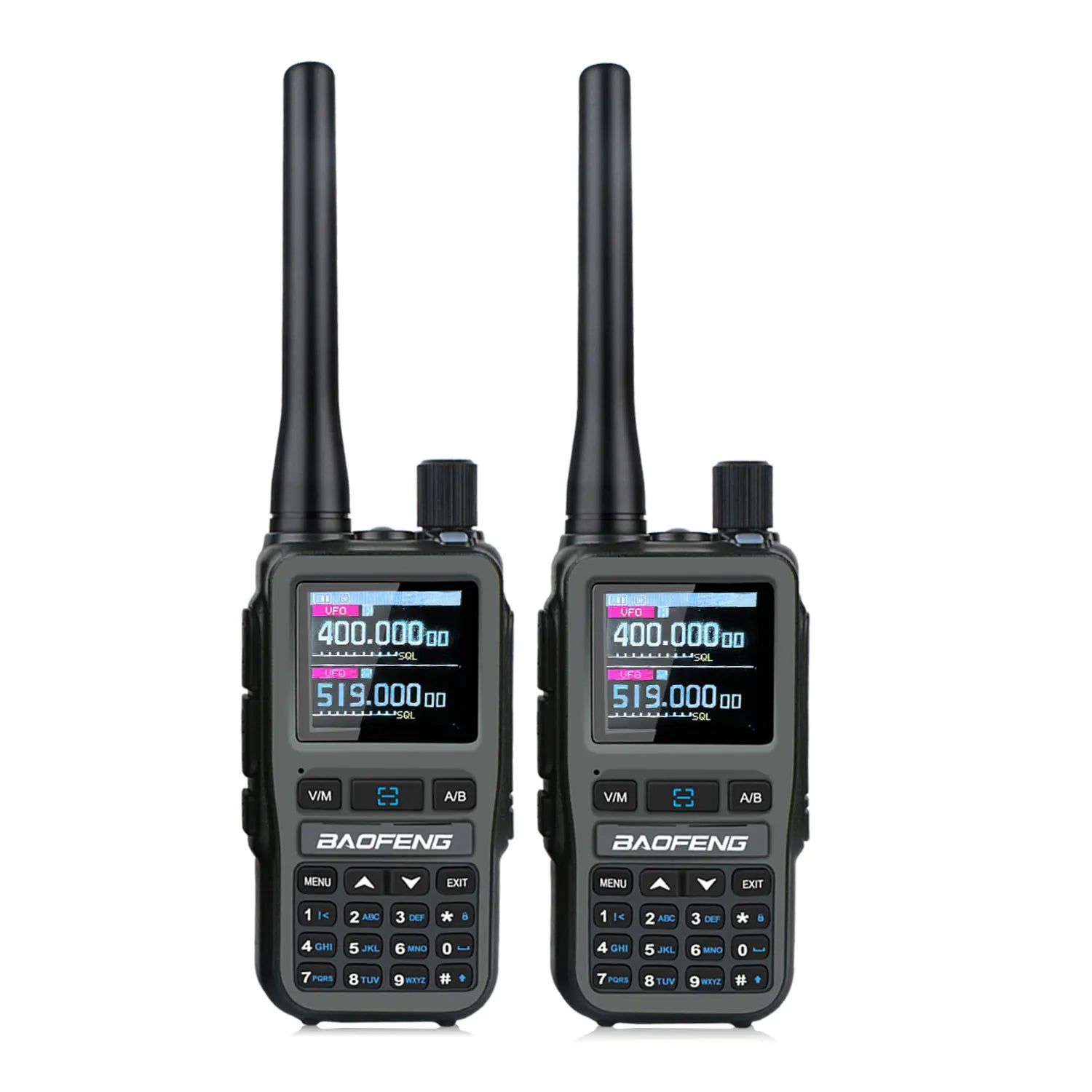 Baofeng uv-5r mini zestaw 2 sztuk dwuzakresowy radiotelefon kompaktowy 5w z odbiornikiem pasma lotniczego i ładowaniem usb-c
