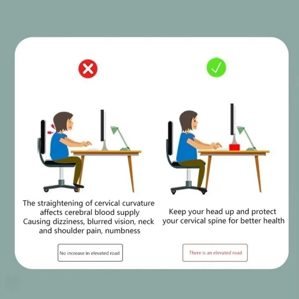 Vabena ergonomiczna podstawka pod monitor do biurka w akademiku - oszczędność miejsca