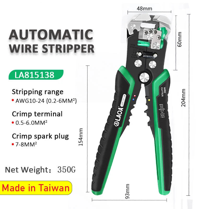 LAOA Automatic Wire Stripper Crimper Pliers - Electrician Tool