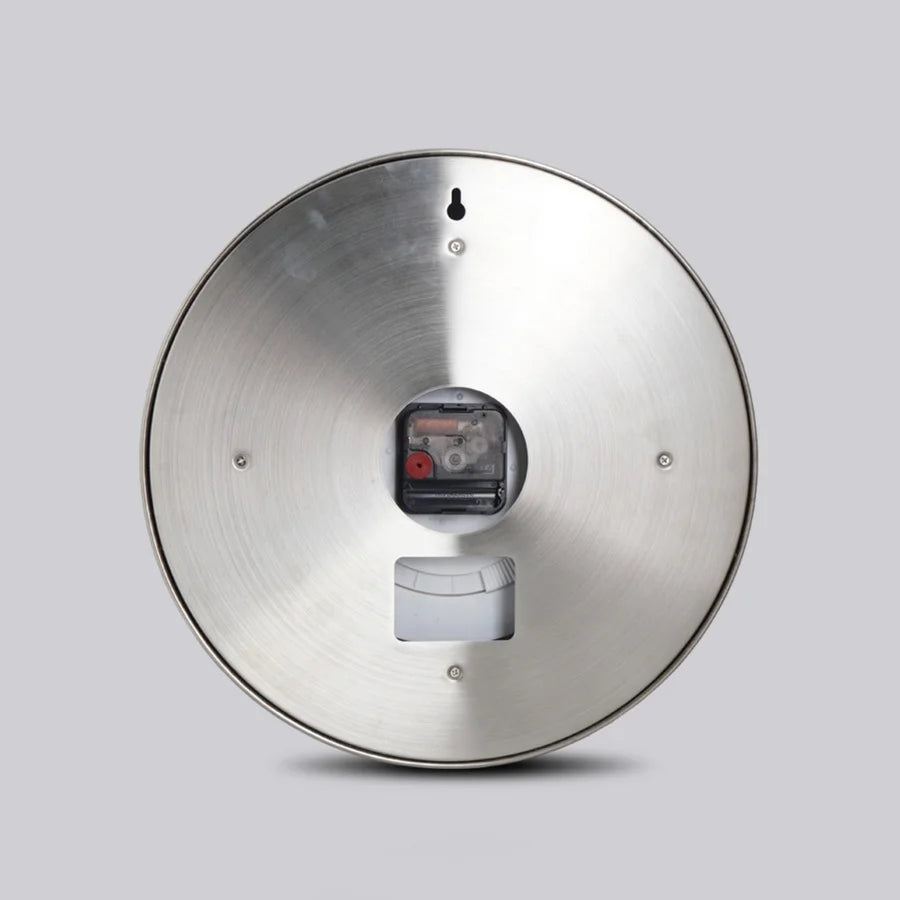 Luxury Modern Metal Wall Clock with Digital Luminescence