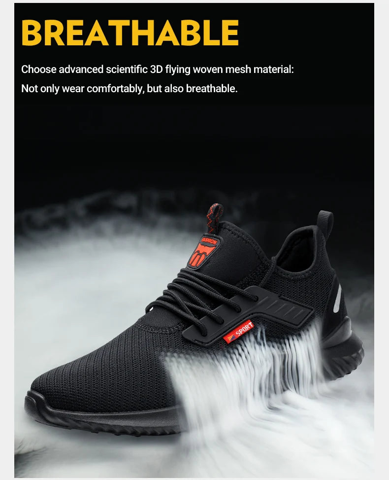 Vabena Indestructible Steel Toe Work Sneakers for Men & Women | Safety Footwear