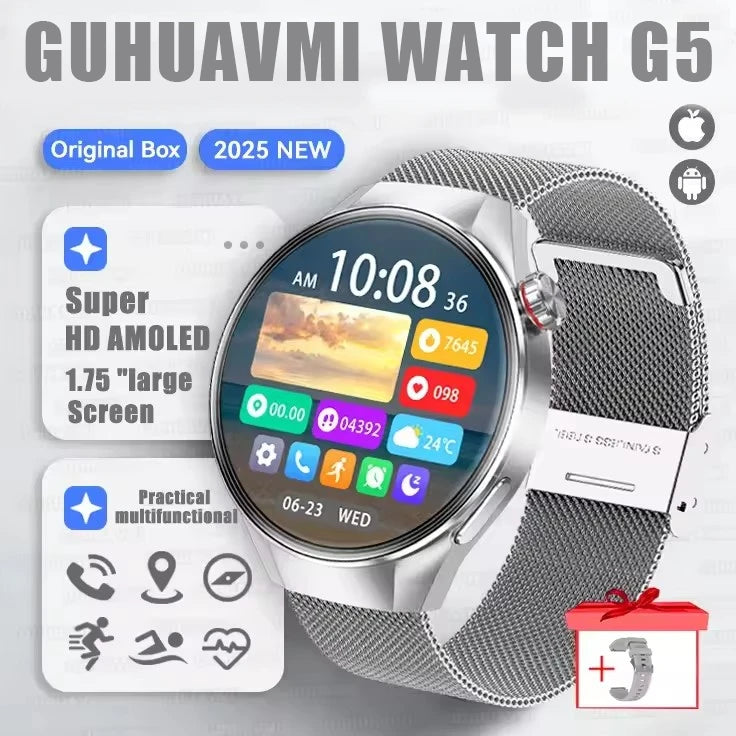 Smartwatch g5 plus | 1.75" hd amoled, gps i monitor aktywności