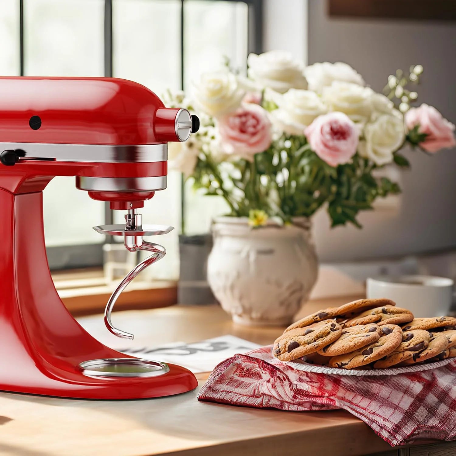 Hak spiralny do ciasta do mikserów kitchenaid tilt-head (4.5-5 qt), można myć w zmywarce