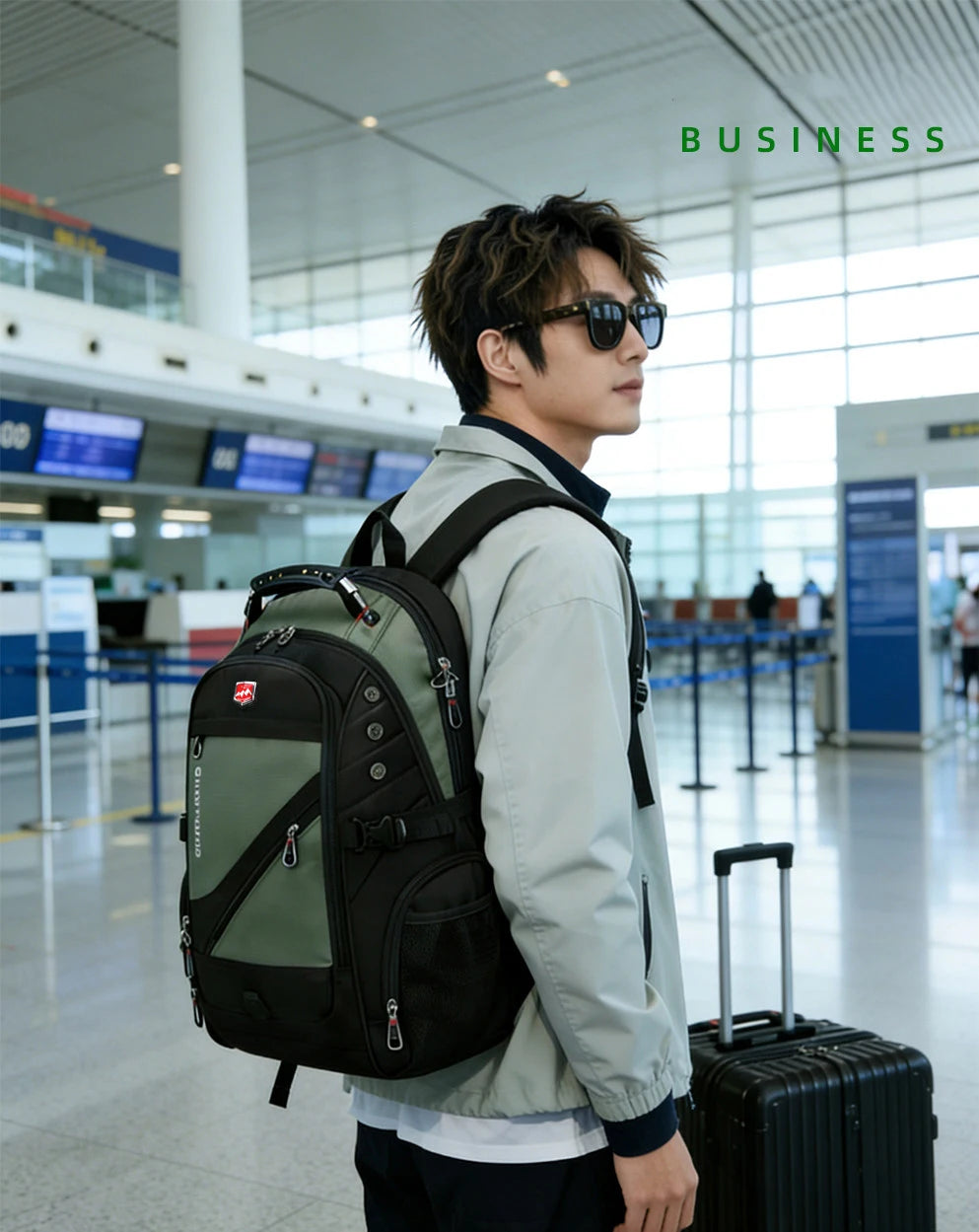 Wodoodporny plecak na komputer przenośny vabena 2026 – 17/20 cali do podróży samolotem i codziennego użytku