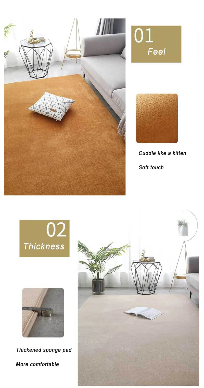 Dywan vikama: nowoczesny koralowy aksamit – miękki i antypoślizgowy