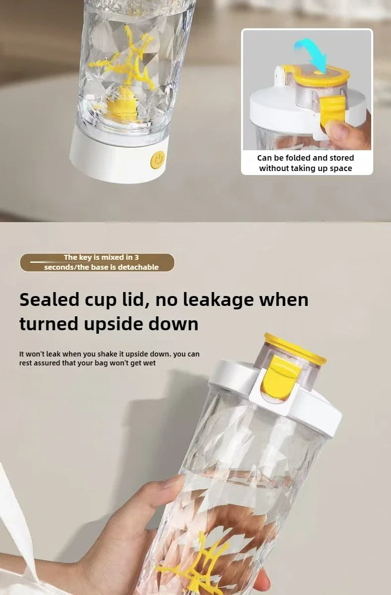Elektryczny shaker proteinowy 650ml - automatyczny kubek do gładkich napojów