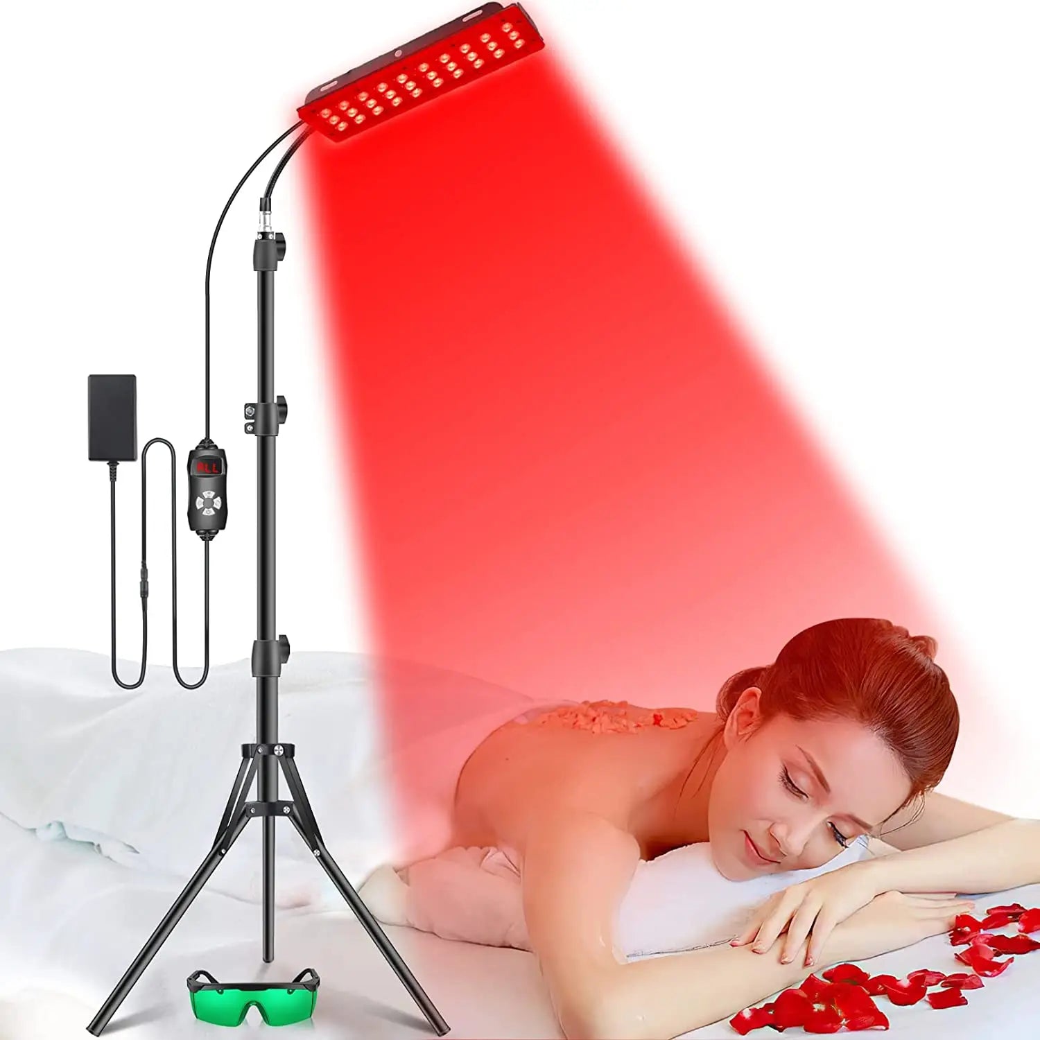 Lampa led do terapii światłem czerwonym i podczerwonym na całe ciało i twarz