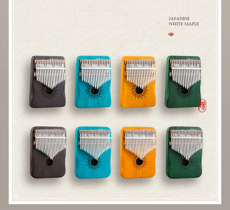 Hluru 17 21 klawiszy kalimba pianino palcowe – instrument muzyczny dla początkujących