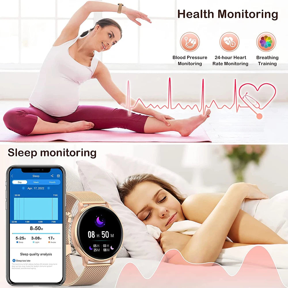Mevaden inteligentne zegarki z rozmowami bluetooth, indywidualnymi tarczami i trackerami fitness y22