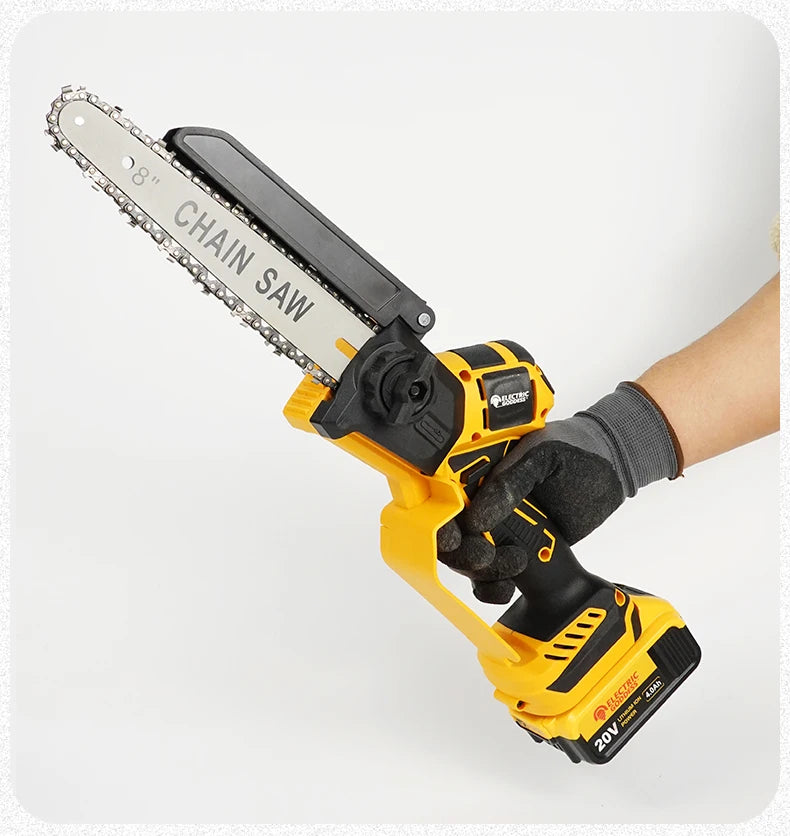 8-calowa 1380w bezszczotkowa elektryczna pilarka łańcuchowa – profesjonalna pilarka ogrodowa do baterii dewalt 20v