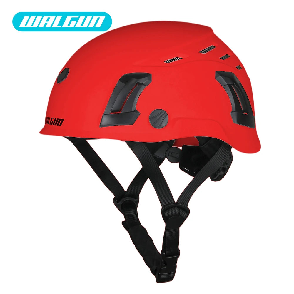 Kask ochronny walgun k202 | praca na wysokości z goglami, wizjerem i ochroną słuchu