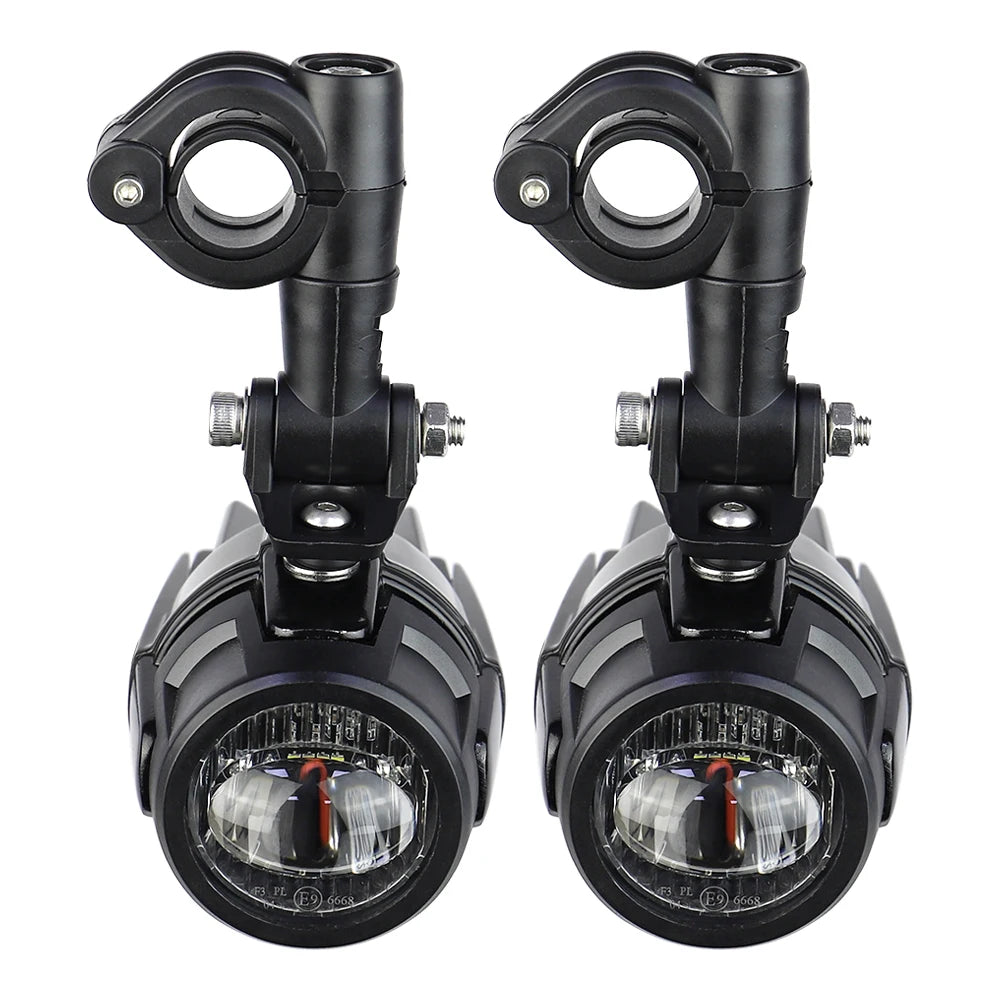 Wysokowydajne pomocnicze lampy przeciwmgielne led do motocykli bmw r1200gs, f800gs, k1600 i uniwersalnych | 40w 6000k