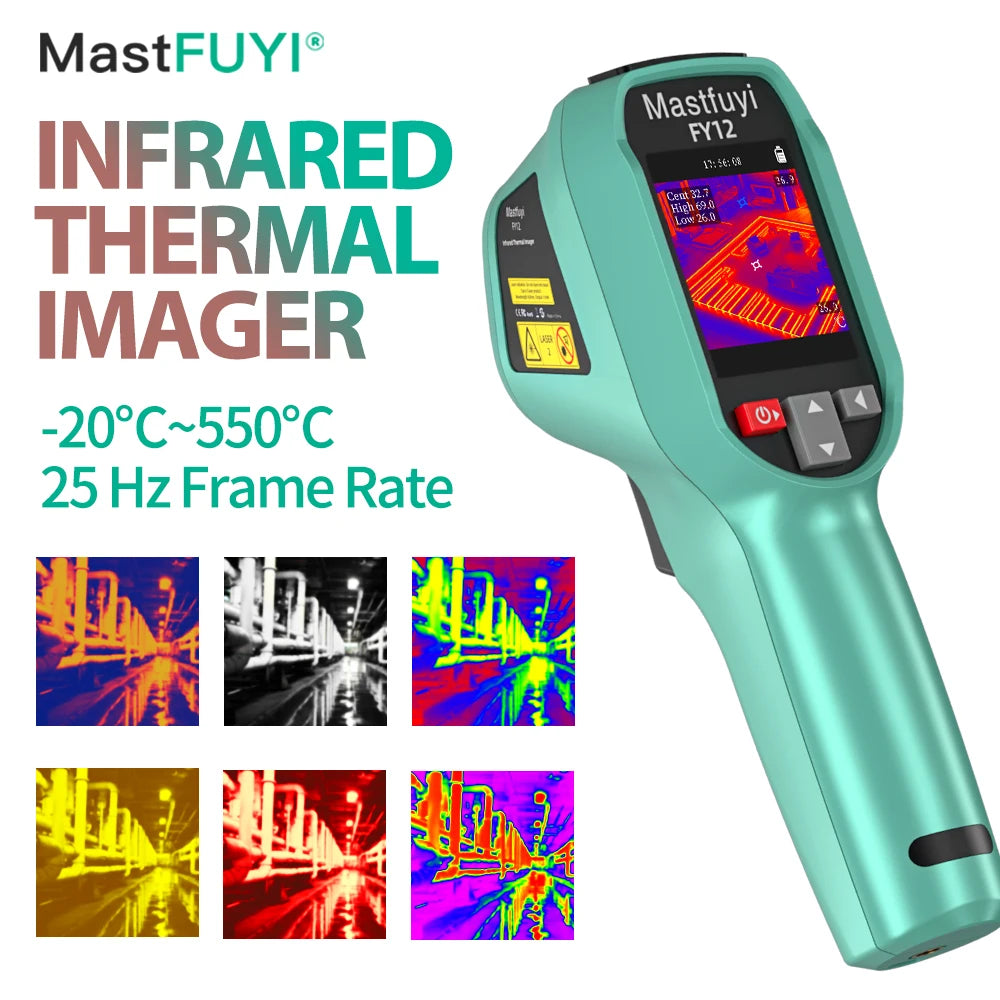 MASTFUYI Rechargeable Thermal Camera -20°C~550°C | Waterproof Handheld Imager