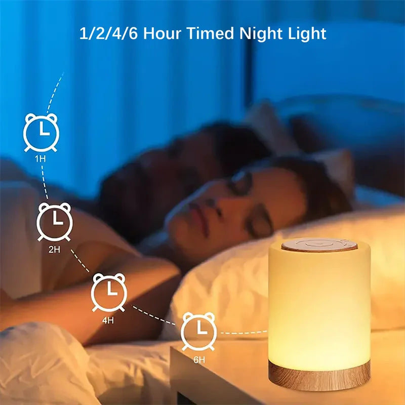 Shenzhitech przenośna inteligentna lampa nastrojowa rgb – sterowanie dotykowe