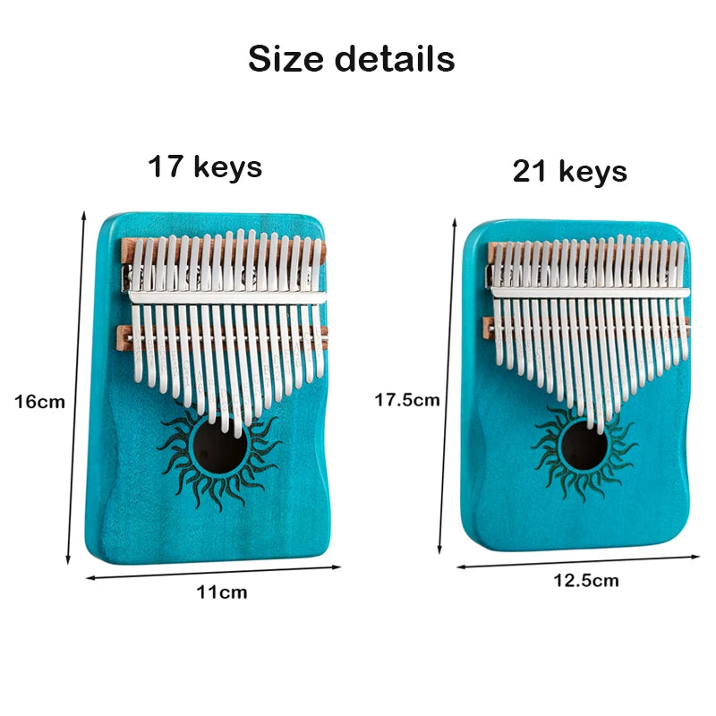 Hluru 17 21 klawiszy kalimba pianino palcowe – instrument muzyczny dla początkujących